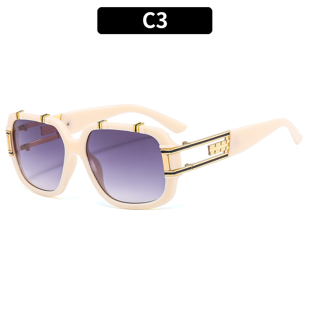 Elegante Schildpatt-Quadratrahmen-Sonnenbrille
