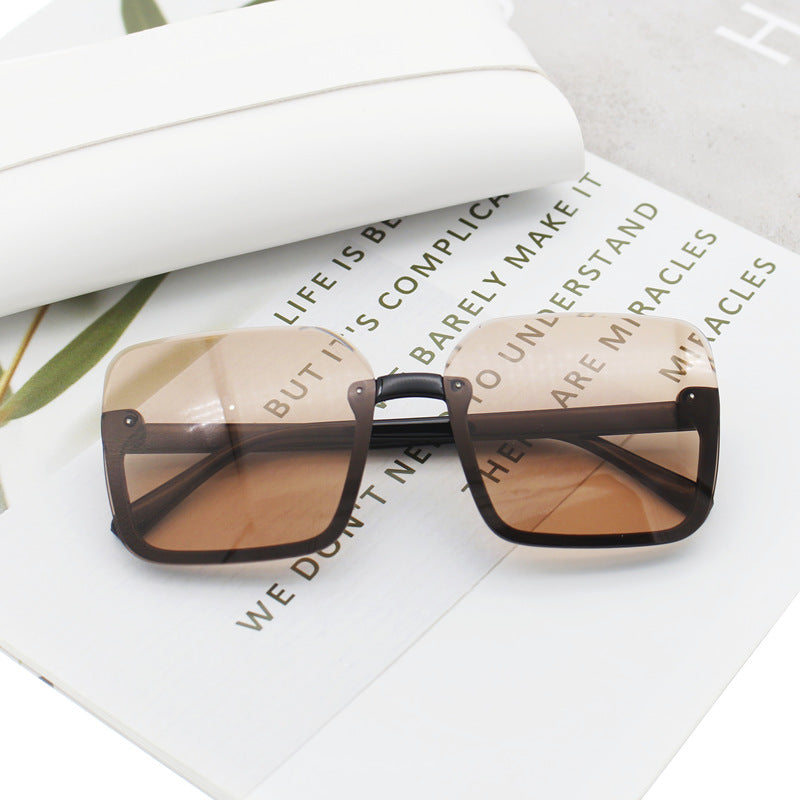 Damen quadratische Sonnenbrille mit extravagantem Leopardenmuster Brehn