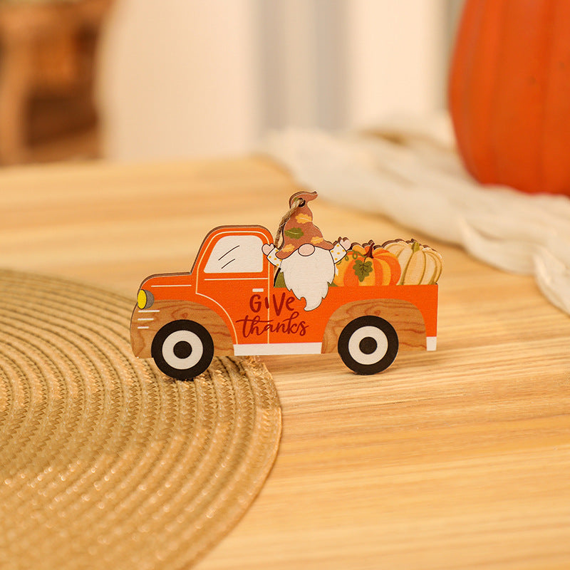 Dekorative Holzfigur im nostalgischen Lkw-Design Brehn