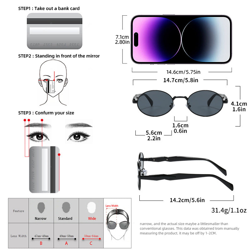 Modische Sonnenbrille Im Eleganten Ovaldesign Brehn 1787127969