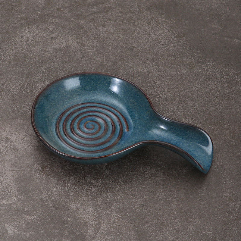 Künstlerisches Spiral-Design Serviergeschirr