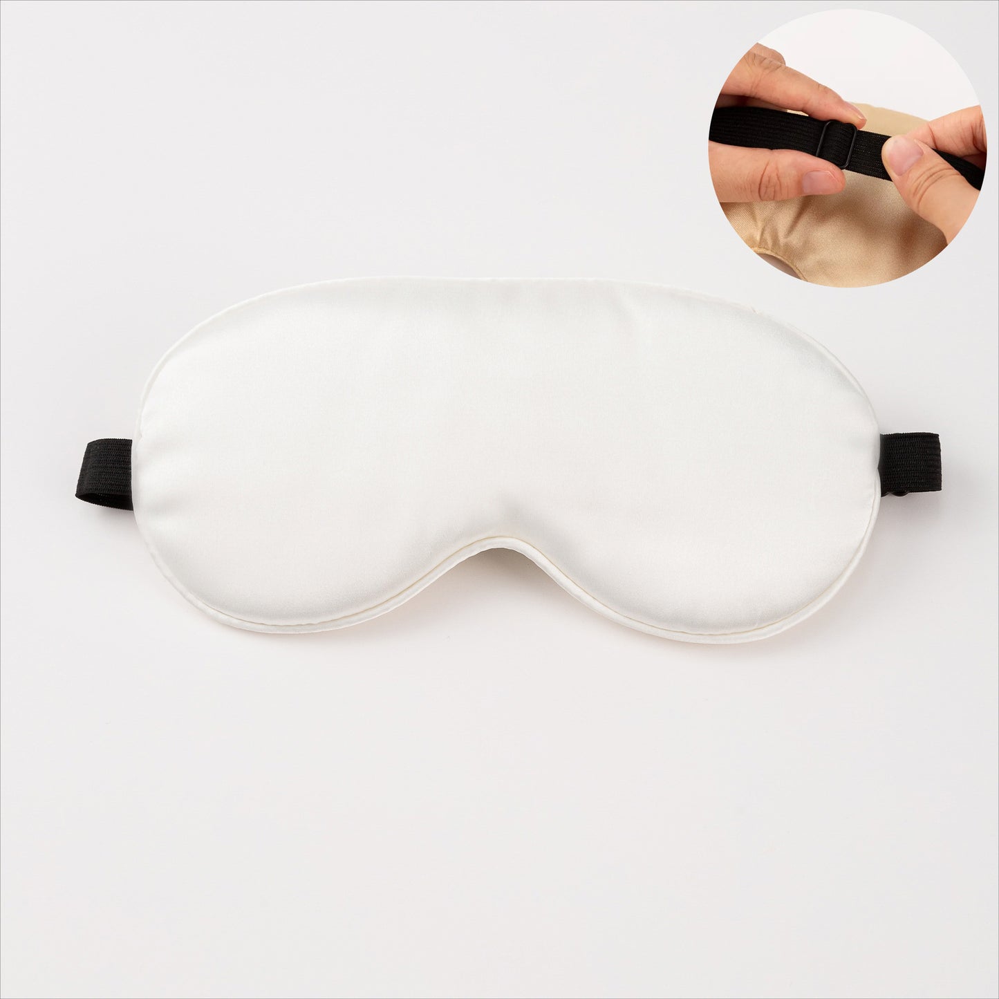 Unisex nan ergonomische Schlafmaske mit verstellbarem Elastikband und weicher Satinoberfläche Brehn