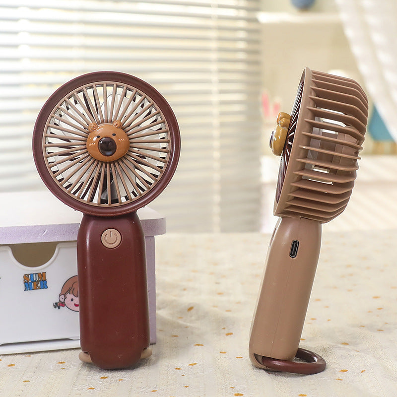 Damen Tragbarer Handventilator mit Tiermotiv Brehn