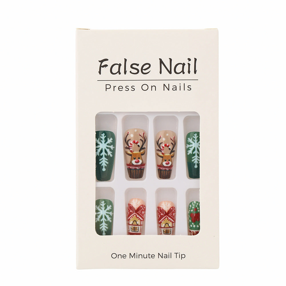Kunstnägel Set mit festlichen Weihnachtsmotiven Brehn