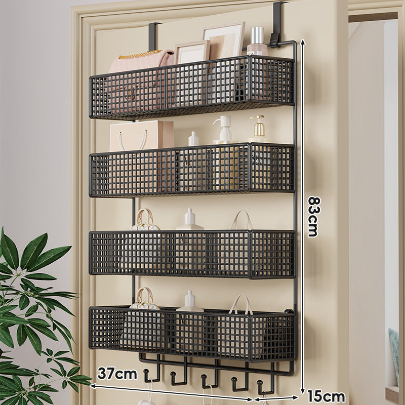Über-Tür hängender doppelter belüfteter Mesh-Speicherkorb-Organizer mit Haken