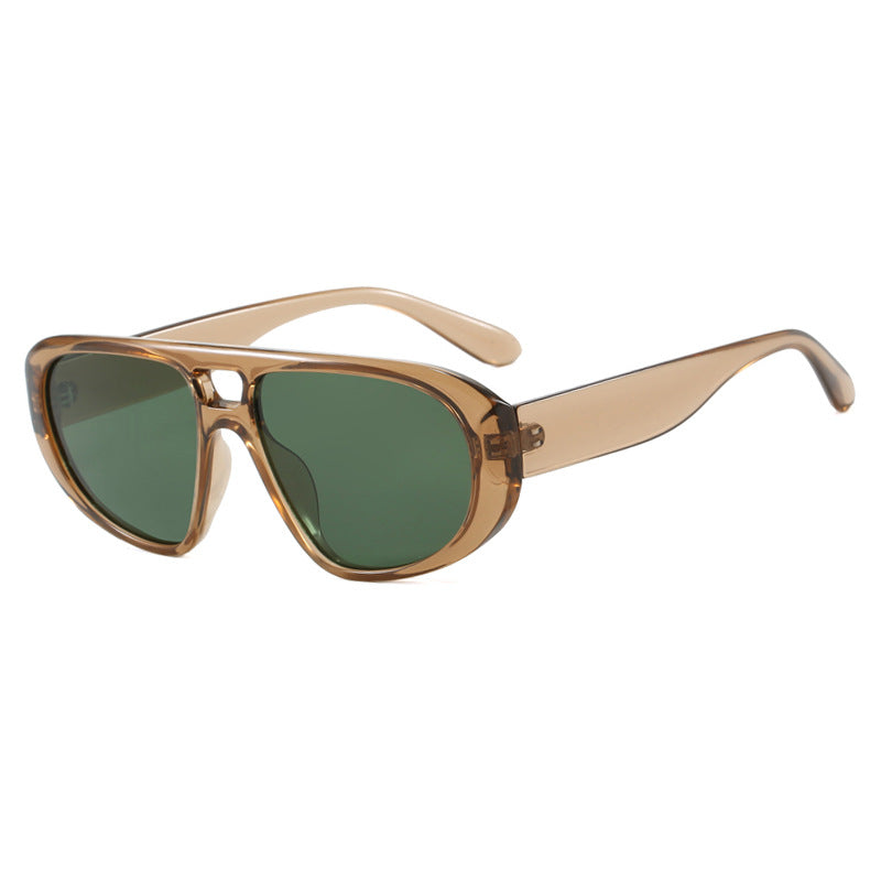 Damen sportliche Sonnenbrille mit breitem strapazierfähigem Rahmen und polarisierten Gläsern Brehn