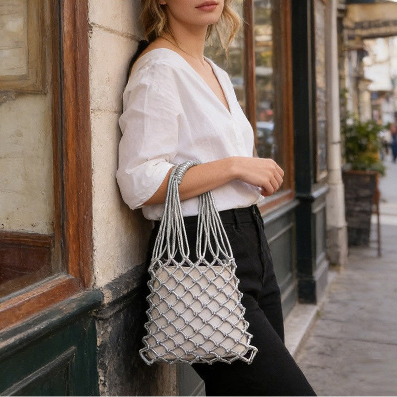 Elegante Netztragetasche mit Robusten Griffen Brehn