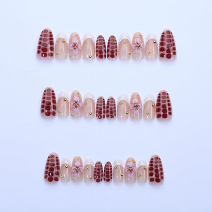 Floral Art Press-On Nail Set Brehn