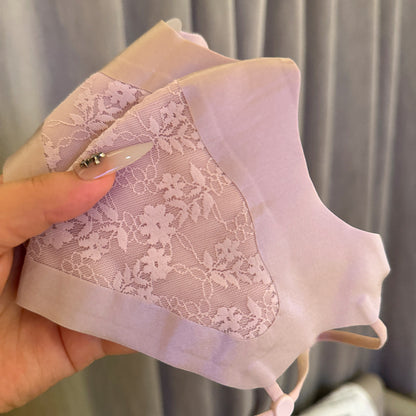 Lace-Panel Atmungsaktive Wiederverwendbare Gesichtsmaske mit Verstellbaren Ohrenschlaufen Brehn