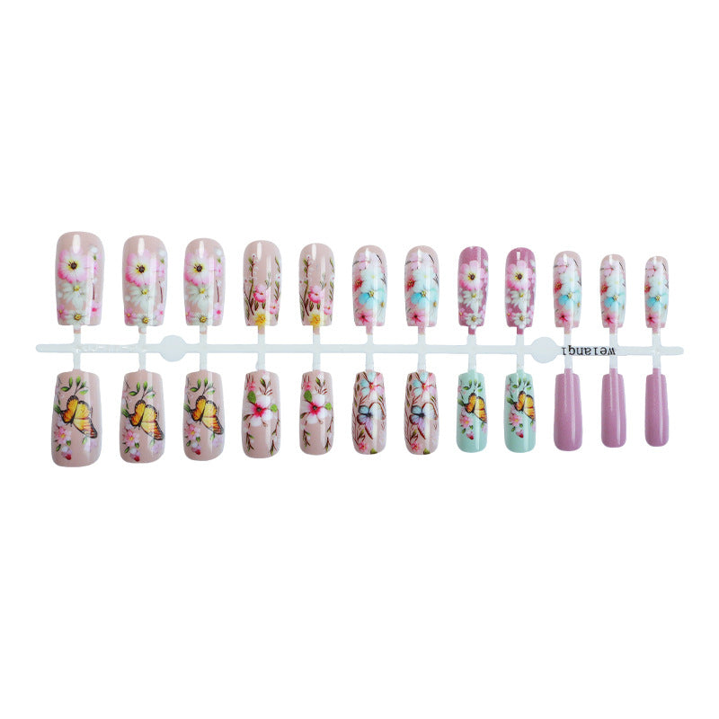 Floral Art Press-On Nägel Set Brehn