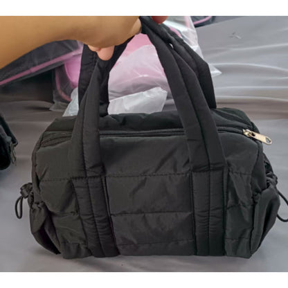 Stylische gep puffte Stoff Reisetasche Brehn