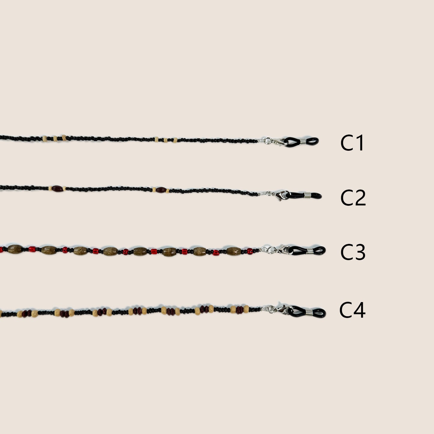 Beaded Eyewear Retainer Chain Brehn