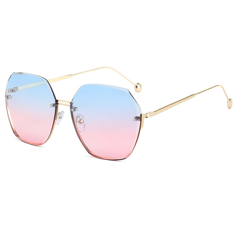 Damen oversized Sonnenbrille im modernen Hexagon-Stil Brehn