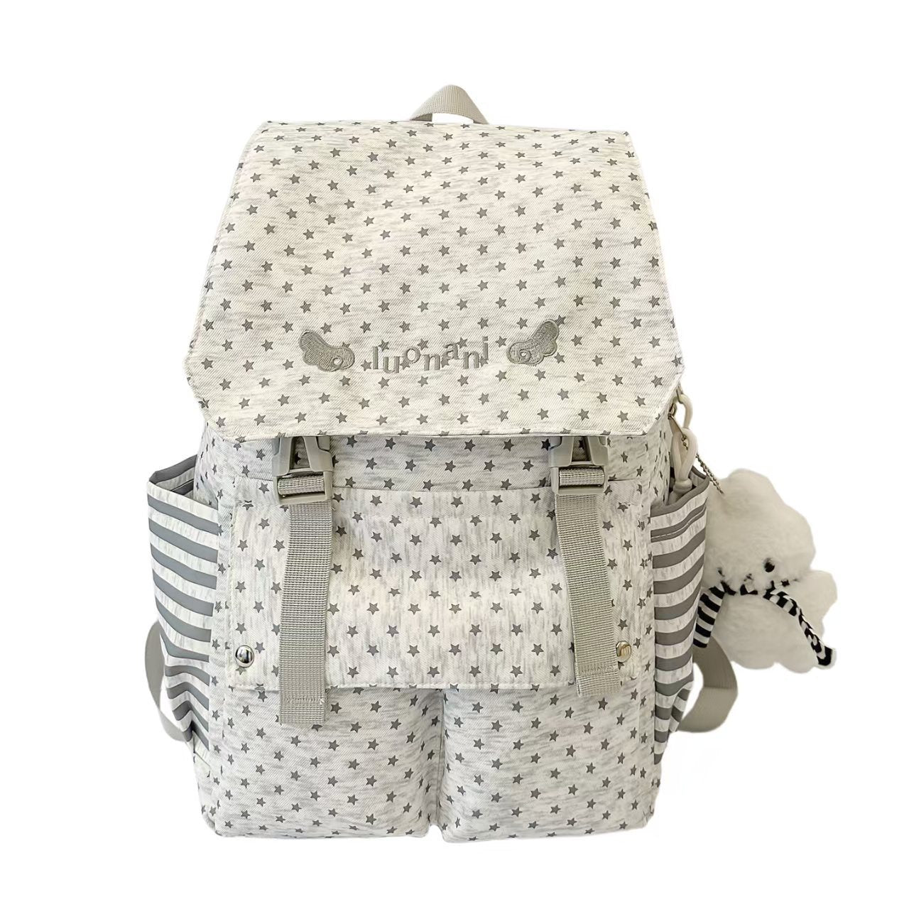 Sternmuster-Rucksack mit mehreren Taschen Brehn