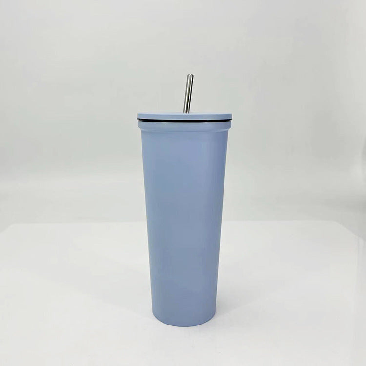 Damen Trinkbecher mit Edelstahl-Strohhalm Brehn