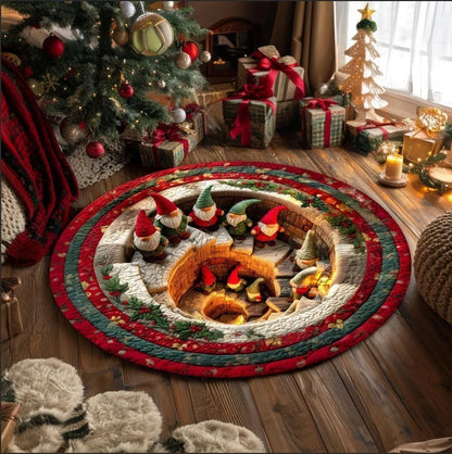 Weihnachtliches Patchwork-Teppich