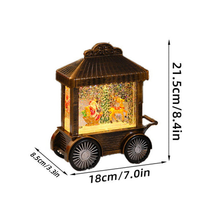 Dekorative Lichter-Laterne mit Schneekugel Brehn