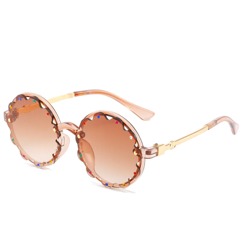 Stilvolle dekorative runde Rahmen-Sonnenbrille Brehn