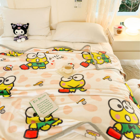 Damen weiche Fleece-Decke mit fröhlichem Kinderdesign Brehn