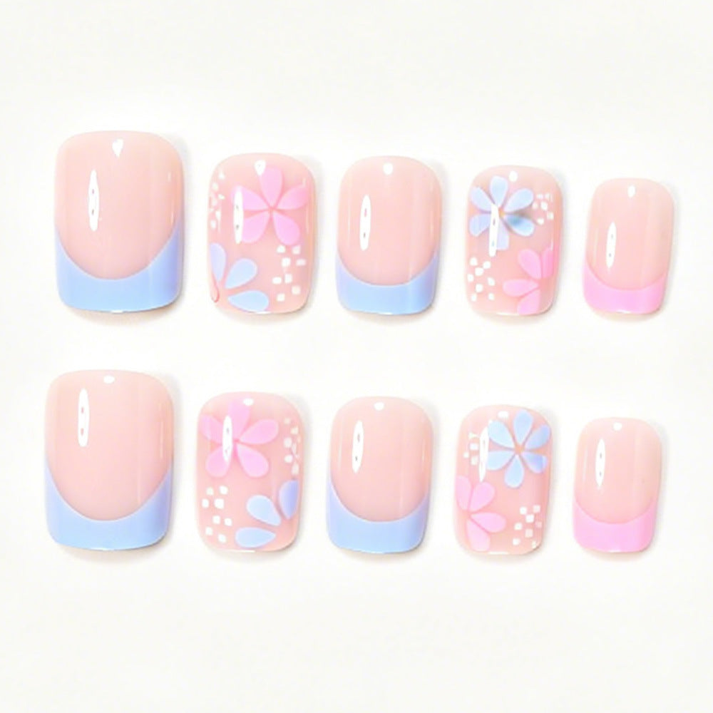 Künstlerische Blumendekorations-Nagelspitzen Brehn