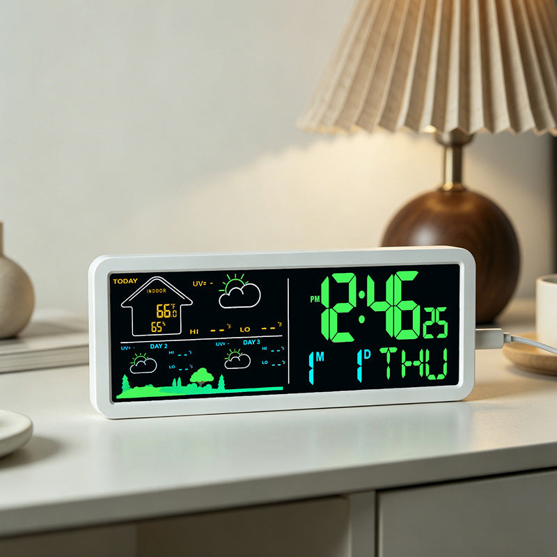 Digitaler Wetter- und Alarmwecker mit Hygrometer Brehn