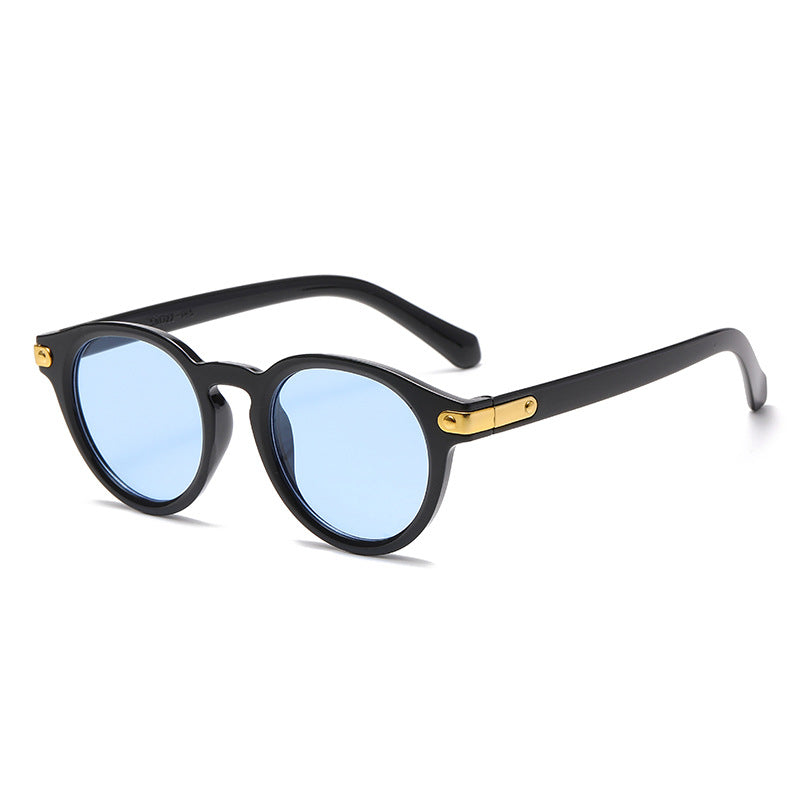 Damen modische Sonnenbrille mit transparentem Rahmen und robusten Gläsern Brehn