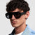 Unisex Bold Frame Retro Sonnenbrille Brehn