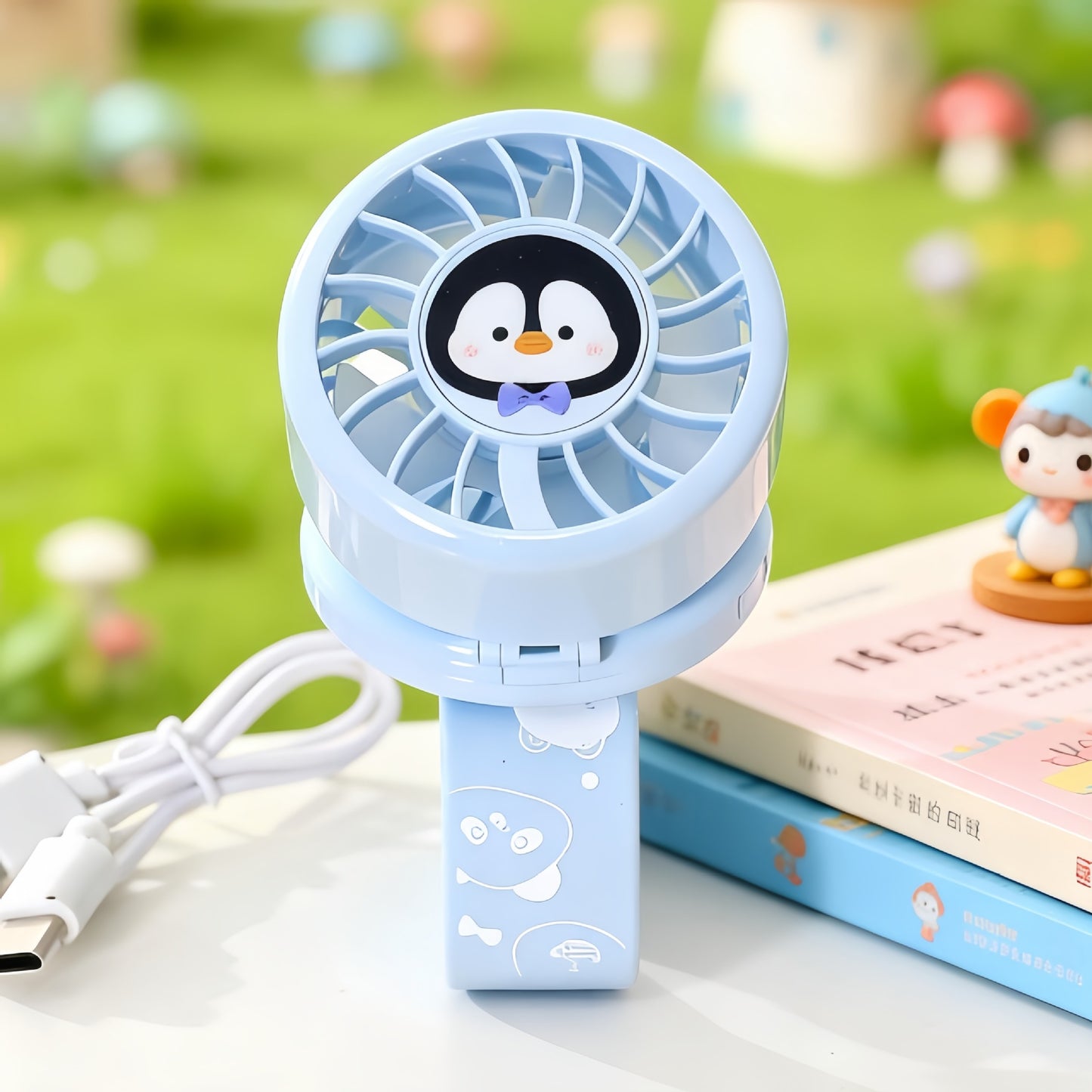 Damen Tragbarer Sprüh-Handventilator im süßen Enten-Design Brehn
