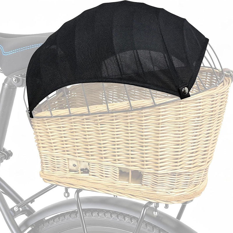 Schutznetzverdecke für vorderen Fahrrad-Weidenkorb mit Druckknöpfen Brehn