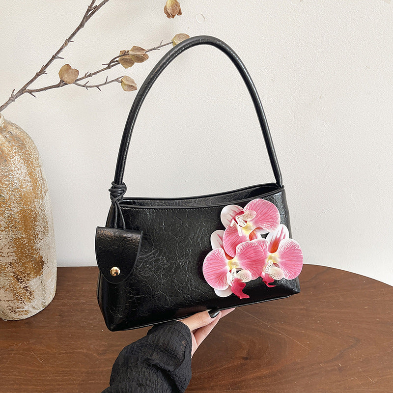 Floral Accent Handtas