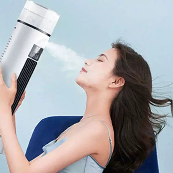 Unisex Einheitsgröße schlanker oszillierender Turmventilator mit verstellbaren richtungsweisenden Lamellen flüsterleiser DC-Motor Brehn