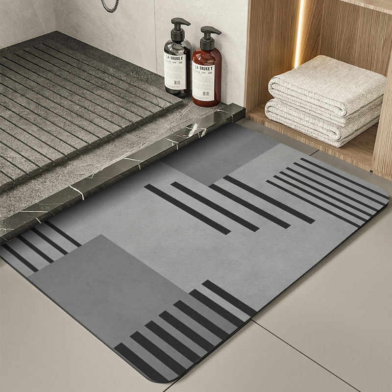 Modern Geometrische Badematte Brehn