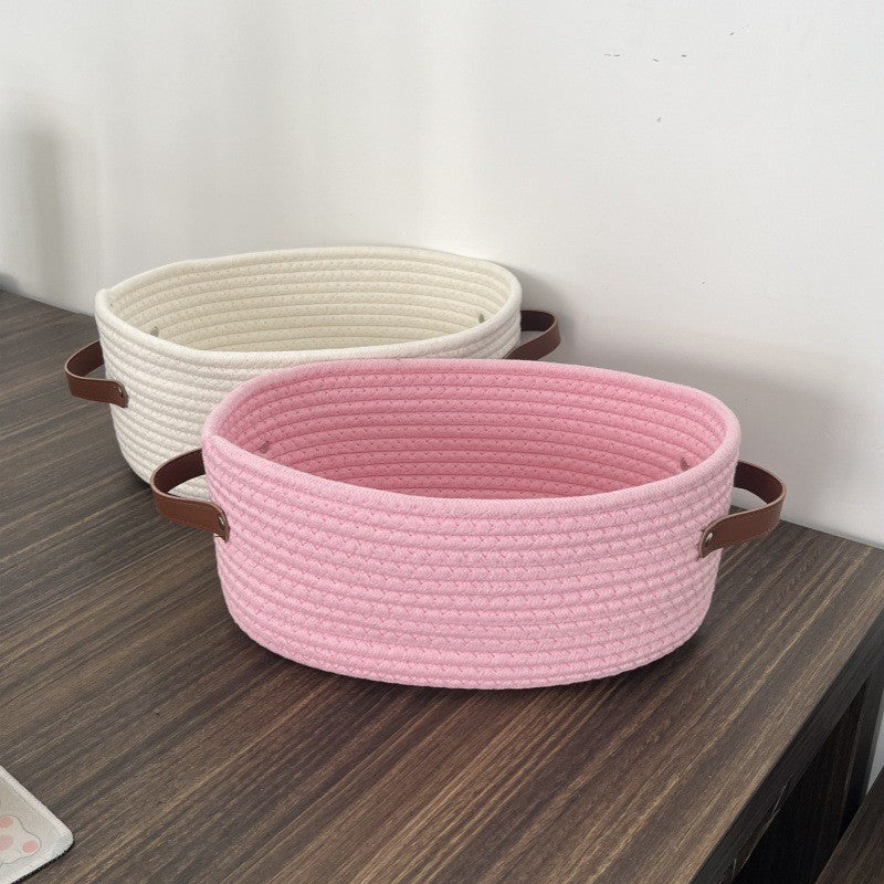 Damen Geschenkkorb aus geflochtenem Material Brehn