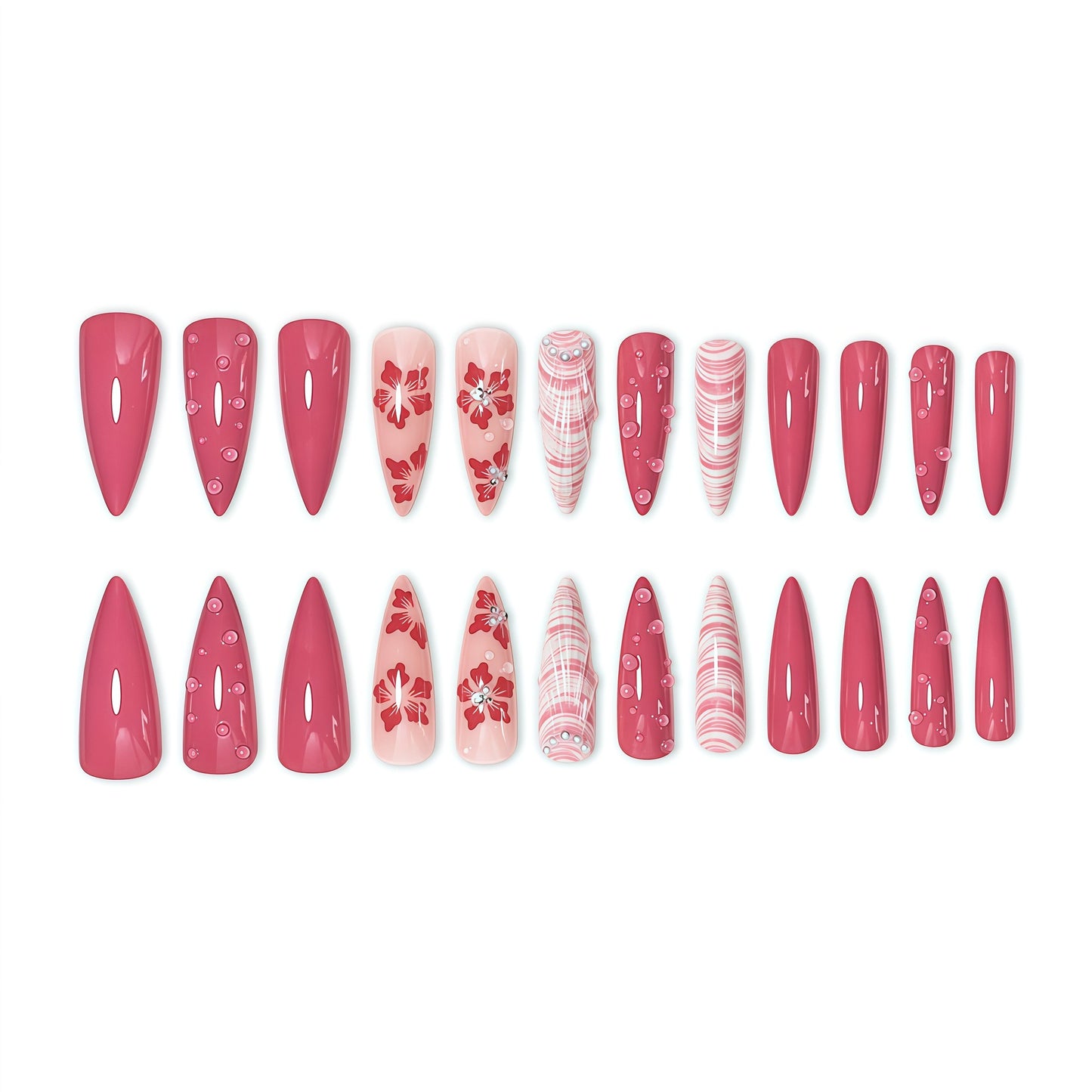 Florale Kunst Nagelverlängerungen Brehn