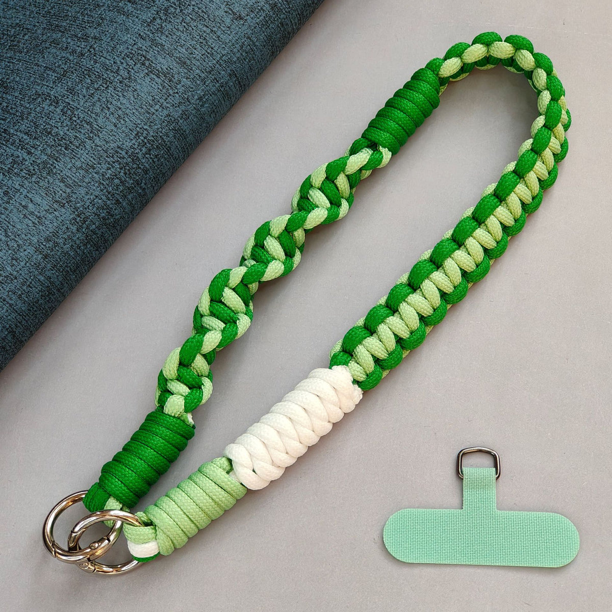 Texturierter geflochtener Schlüsselanhänger Halter Brehn