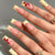 Künstlerisches Press-On-Nageldesign Brehn