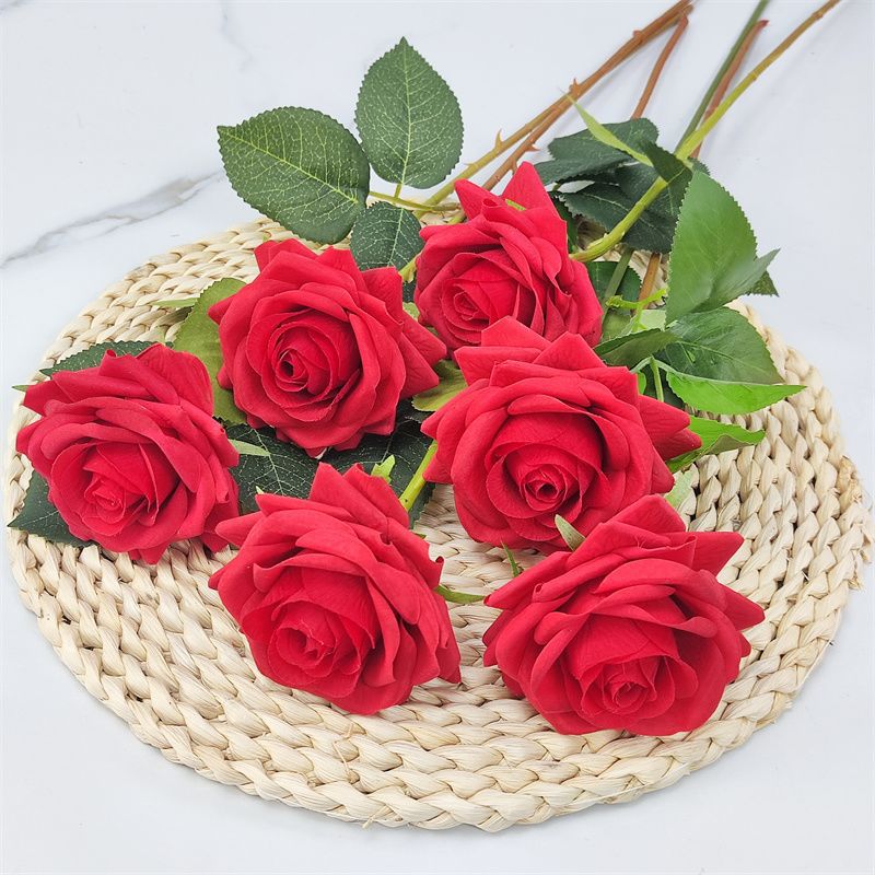 Künstlicher Blumen-Rosen-Stielstrauß