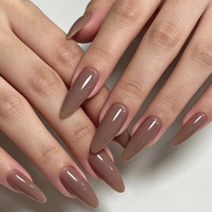 Premium elegante mandelförmige Nagelverlängerungen Brehn