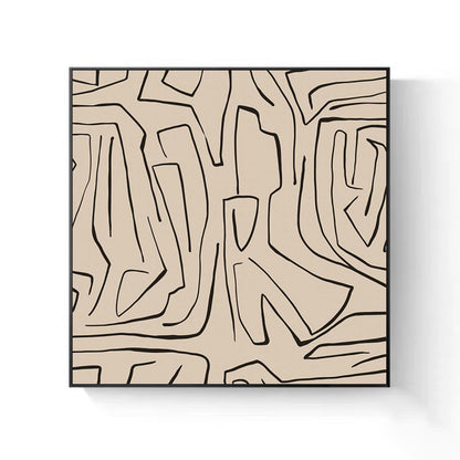 Abstrakte Pinselstrich Leinwand Wandkunst