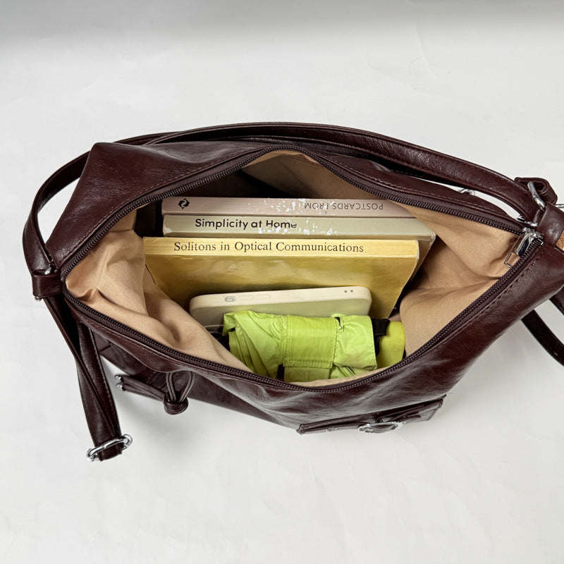 Vintage-inspirierte weiche Leder Hobo-Tasche