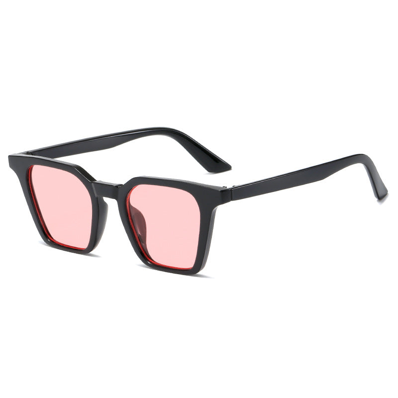 Damen quadratische Sonnenbrille mit markantem Schilddesign und UV-Schutz Brehn