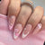 Künstlerisches Press-On Nagelset mit Kiss und Bow Design Brehn