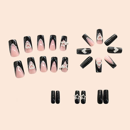 Dekorative Acryldesign Press-On Nail Art Brehn