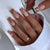 Elegante marmorierte Press-On-Nagelverlängerungen Brehn