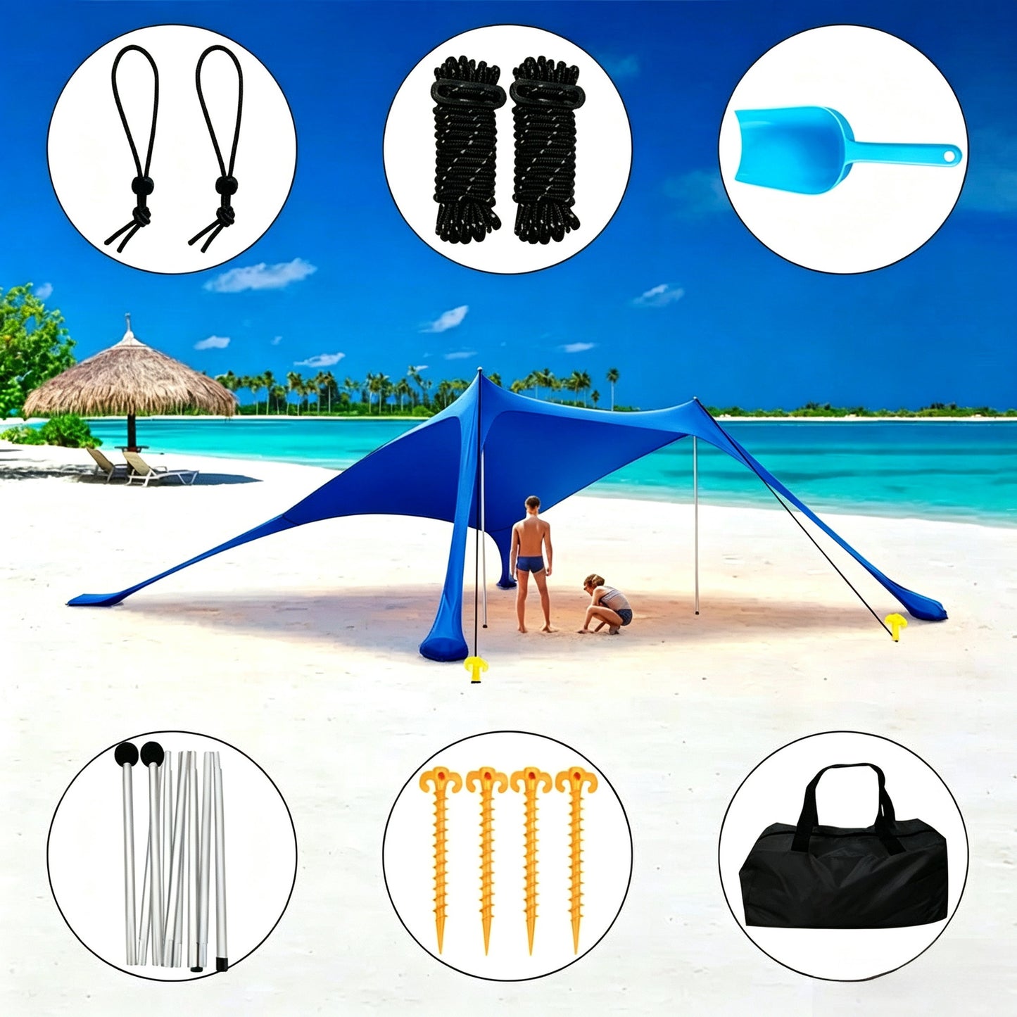 WoLightweight Sandproof Beach Blanket Brehn