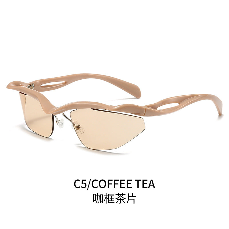 Damen Sportliche Sonnenbrille mit aerodynamischem Rahmen Brehn 1780028486