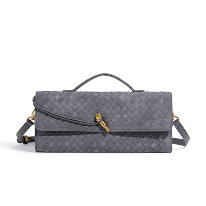 Texturierte Wildleder Clutch Tasche Brehn