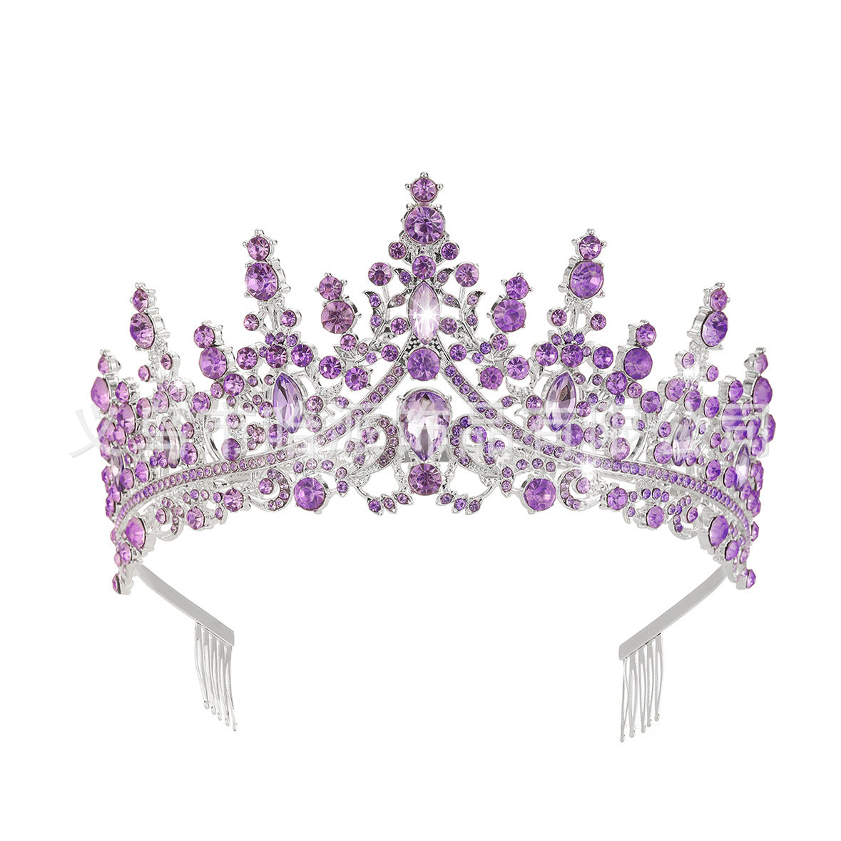 Damen Strass Tiara mit funkelnden Edelsteinen Brehn