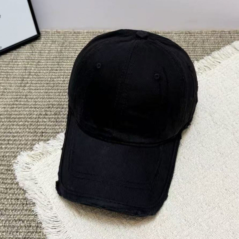 Damen Distressed Casual Twill Baseball Cap Brehn