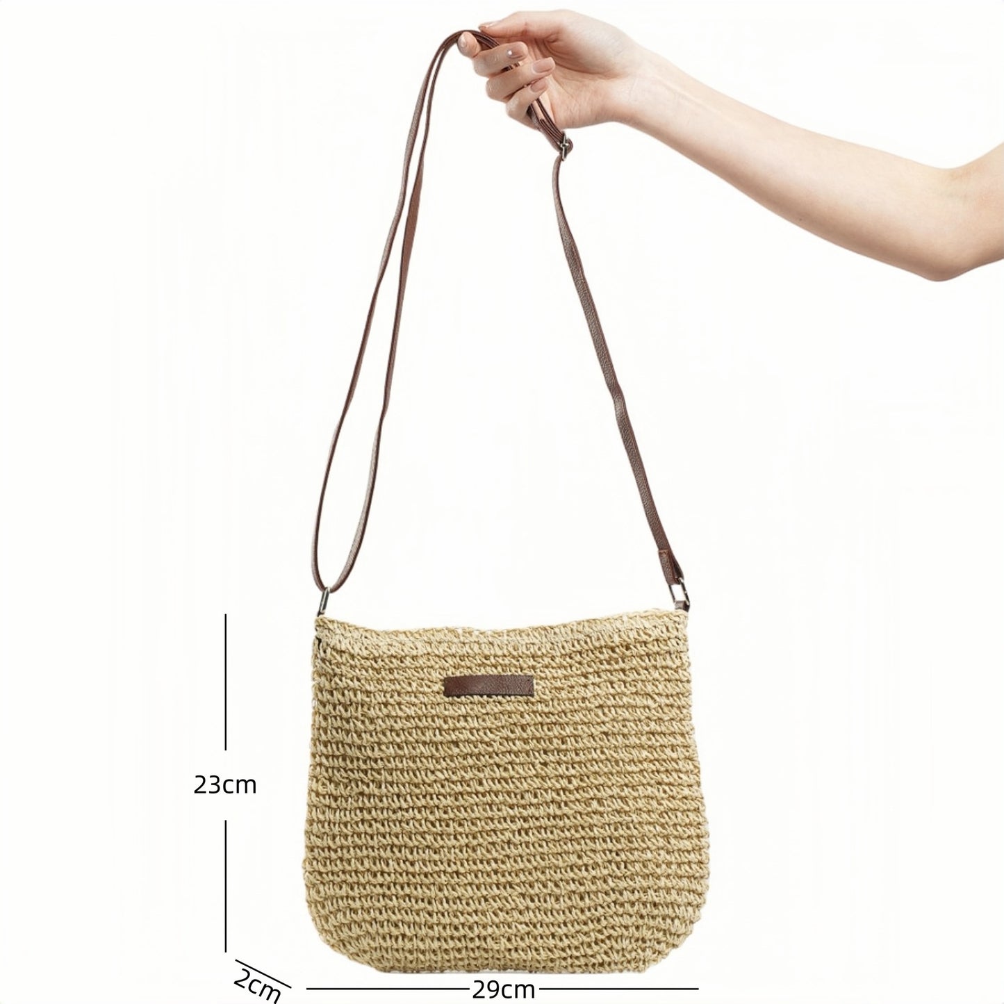 Handgefertigte Rattan-Umhängetasche Brehn
